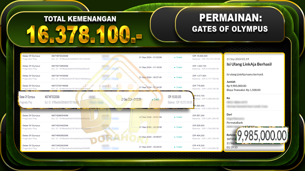 Gates Of Olympus Rp.16.378.100