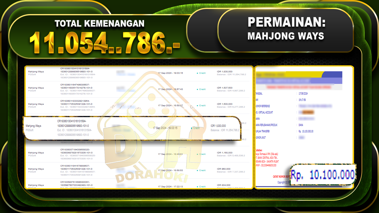 Mahjong Ways Rp. 11.054.786