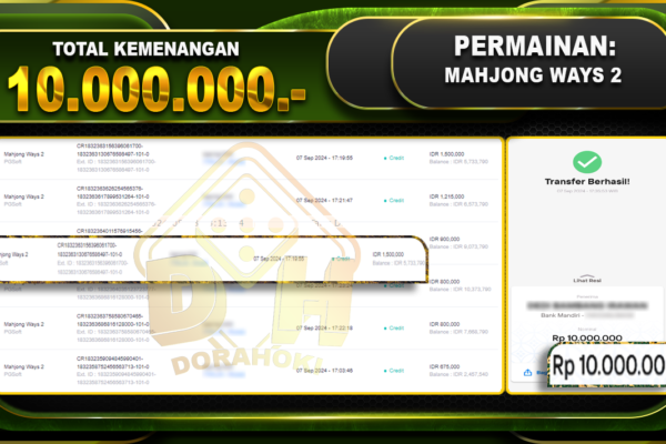 Mahjong Ways 2 Rp. 10.000.000