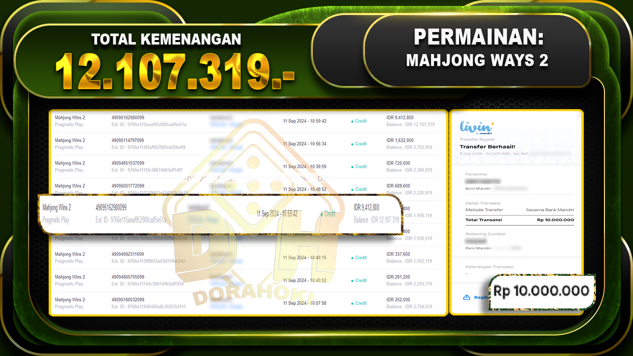 Mahjong Ways 2 Rp 12.107.319