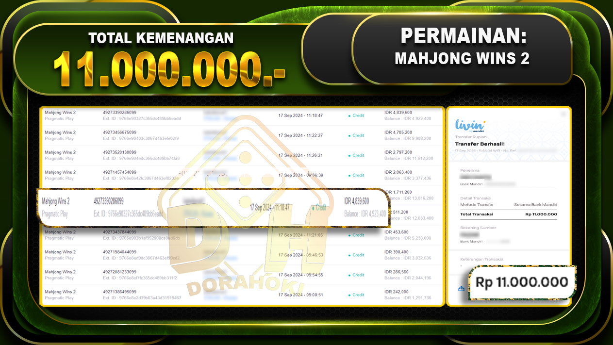 Mahjong Wins 2 Rp. 11.000.000