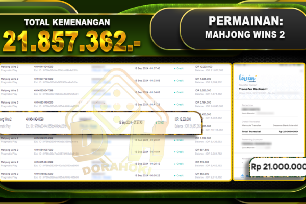 Mahjong Wins 2 Rp. 21.857.362