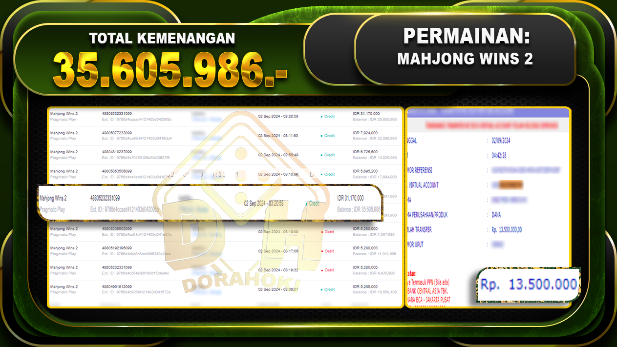 Mahjong Wins 2 Rp 35.605.986