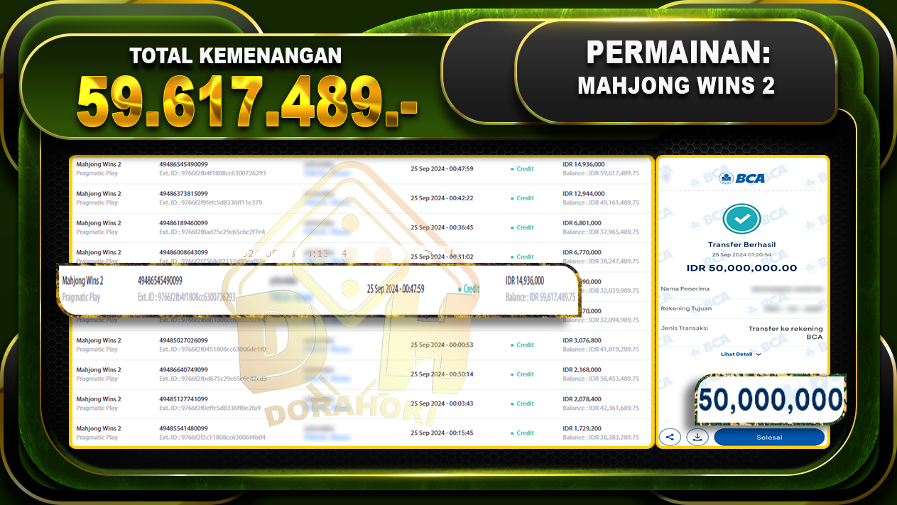 Mahjong Wins 2 Rp.59.617.489