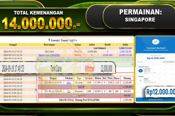 TOGEL SINGAPORE Rp.14.000.000