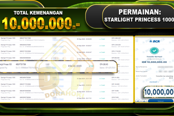 Starlight Princess 1000 Rp.10.000.000