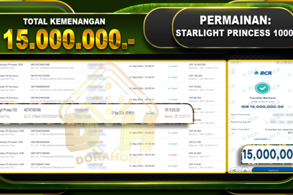 Starlight Princess 1000 Rp.15.000.000