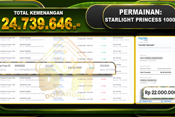 Starlight Princess 1000 Rp.24.739.646