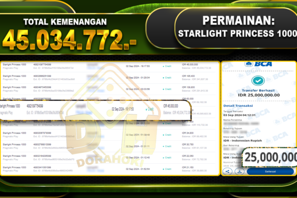 Starlight Princess 1000 Rp 45.034.772