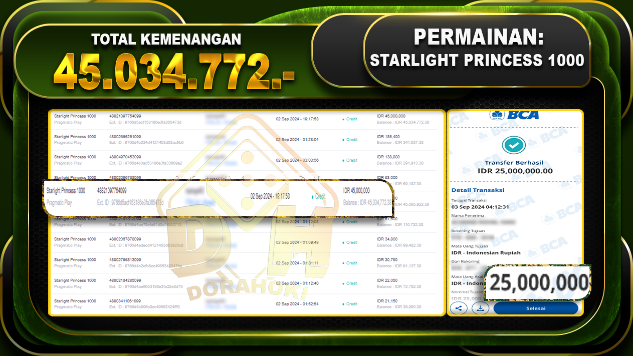 Starlight Princess 1000 Rp 45.034.772