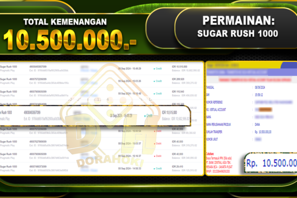 Sugar Rush 1000 Rp 10.500.000