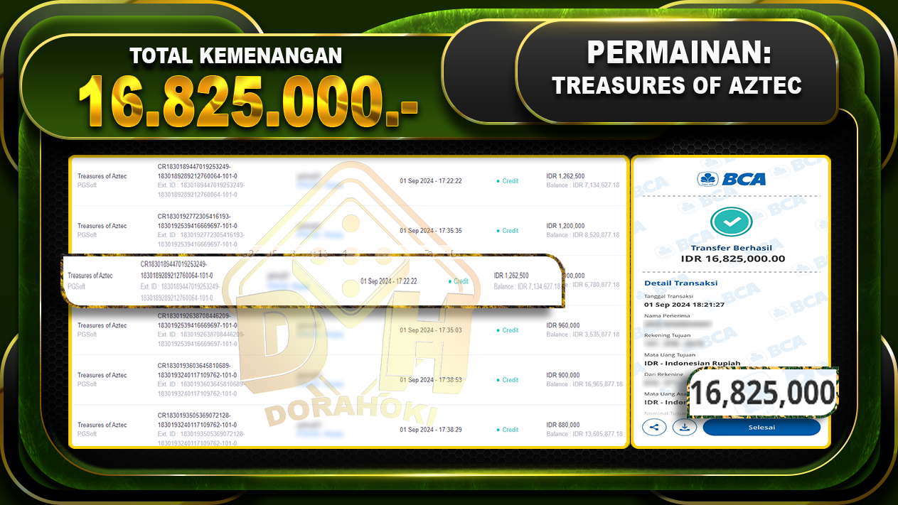 Treasures of Aztec Rp 16.825.000