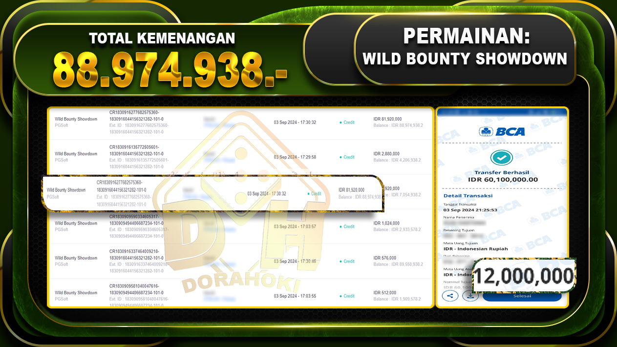 Wild Bounty Showdown Rp 88.974.938