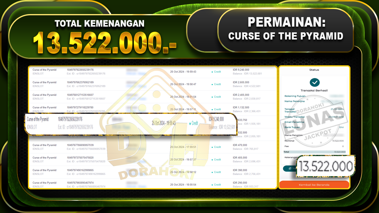 Curse of the Pyramid Rp.13.522.000