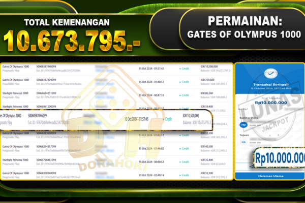 Gates Of Olympus 1000 Rp.10.673.795