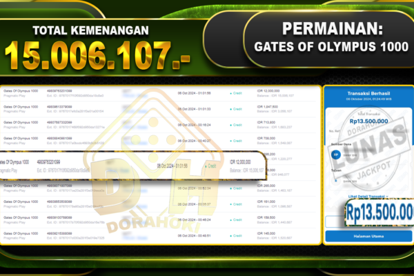 Gates Of Olympus 1000 Rp.15.006.107