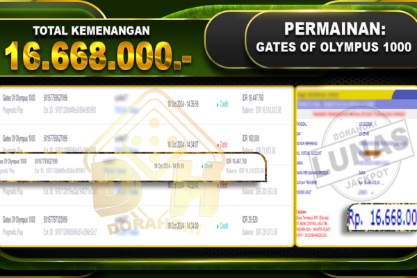 Gates Of Olympus 1000 Rp.16.668.000