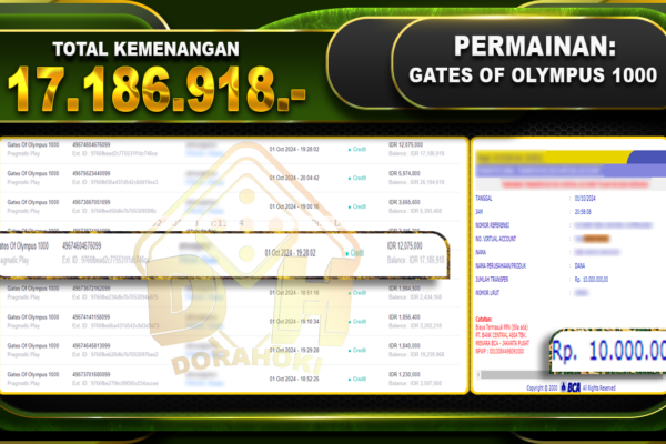 Gates Of Olympus 1000 Rp.17.186.918