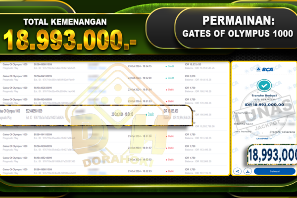 Gates Of Olympus 1000 Rp.18.993.000