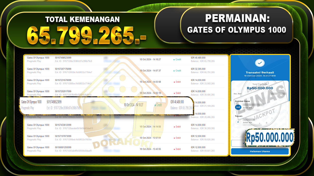 Gates Of Olympus 1000 Rp.65.799.265