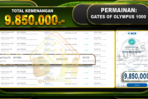 Gates Of Olympus 1000 Rp.9.850.000