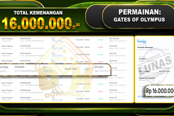 Gates Of Olympus Rp,16.000.000_