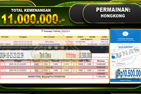 TOGEL HONGKONG Rp.11.000.000