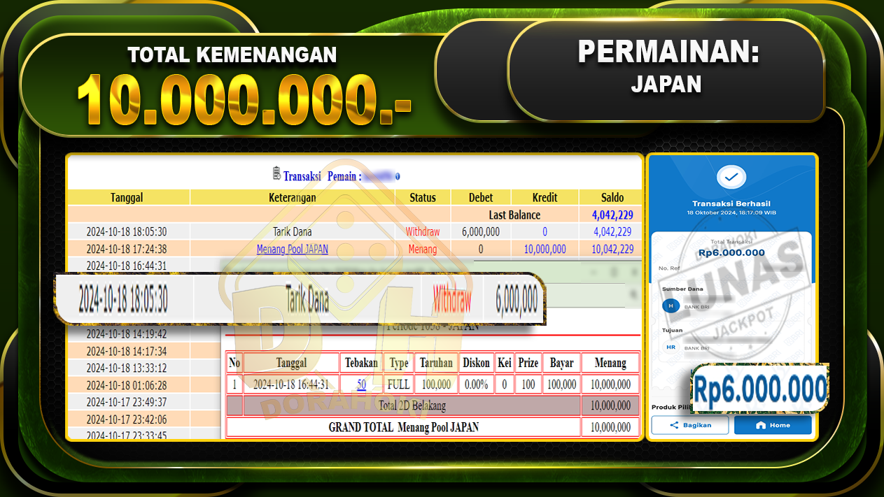 TOGEL JAPAN Rp.10.000.000