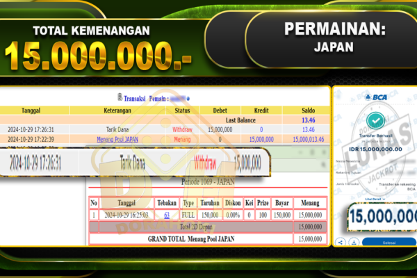 TOGEL JAPAN Rp.15.000.000