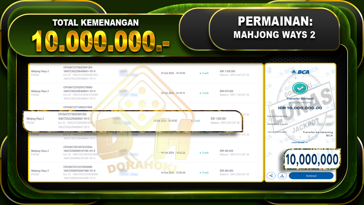 Mahjong Ways 2 Rp.10.000.000