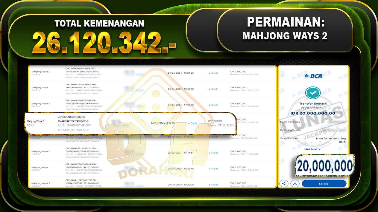 Mahjong Ways 2 Rp.26.120.342