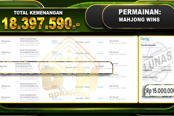 Mahjong Wins Rp.18.397.590