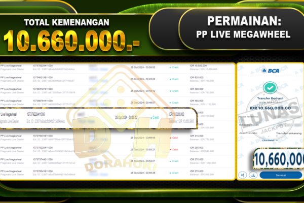 PP Live Megawheel Rp.10.660.000