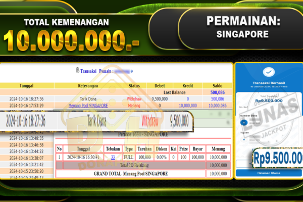 TOGEL SINGAPORE Rp,10.000.000