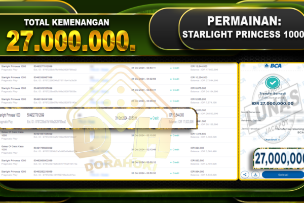 Starlight Princess 1000 Rp.27.000.000