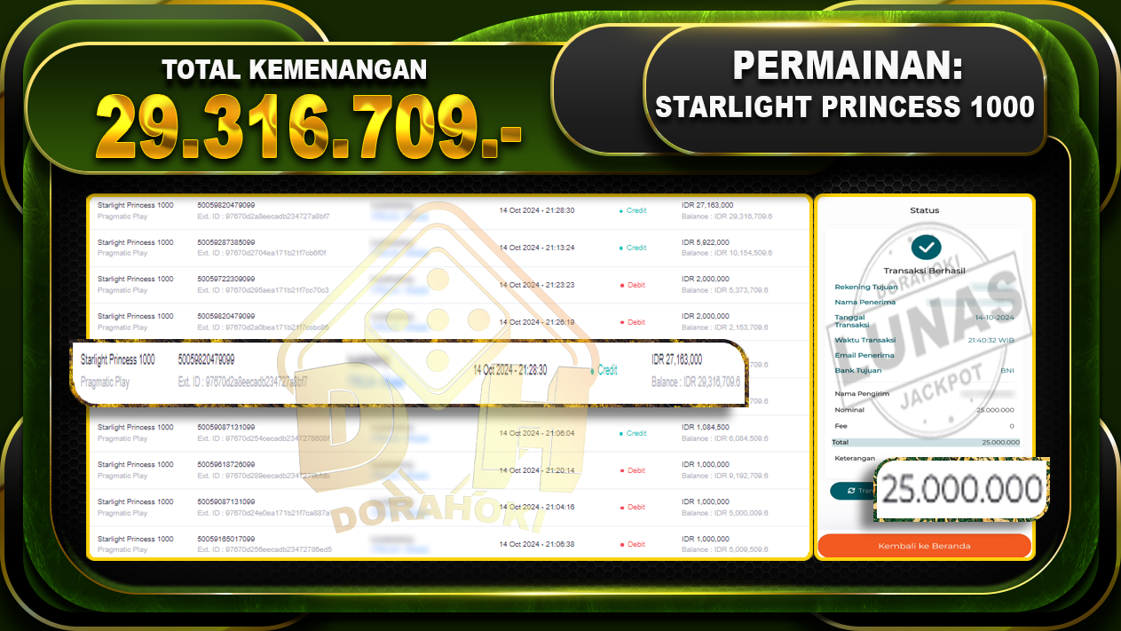 Starlight Princess 1000 Rp.29.316.709