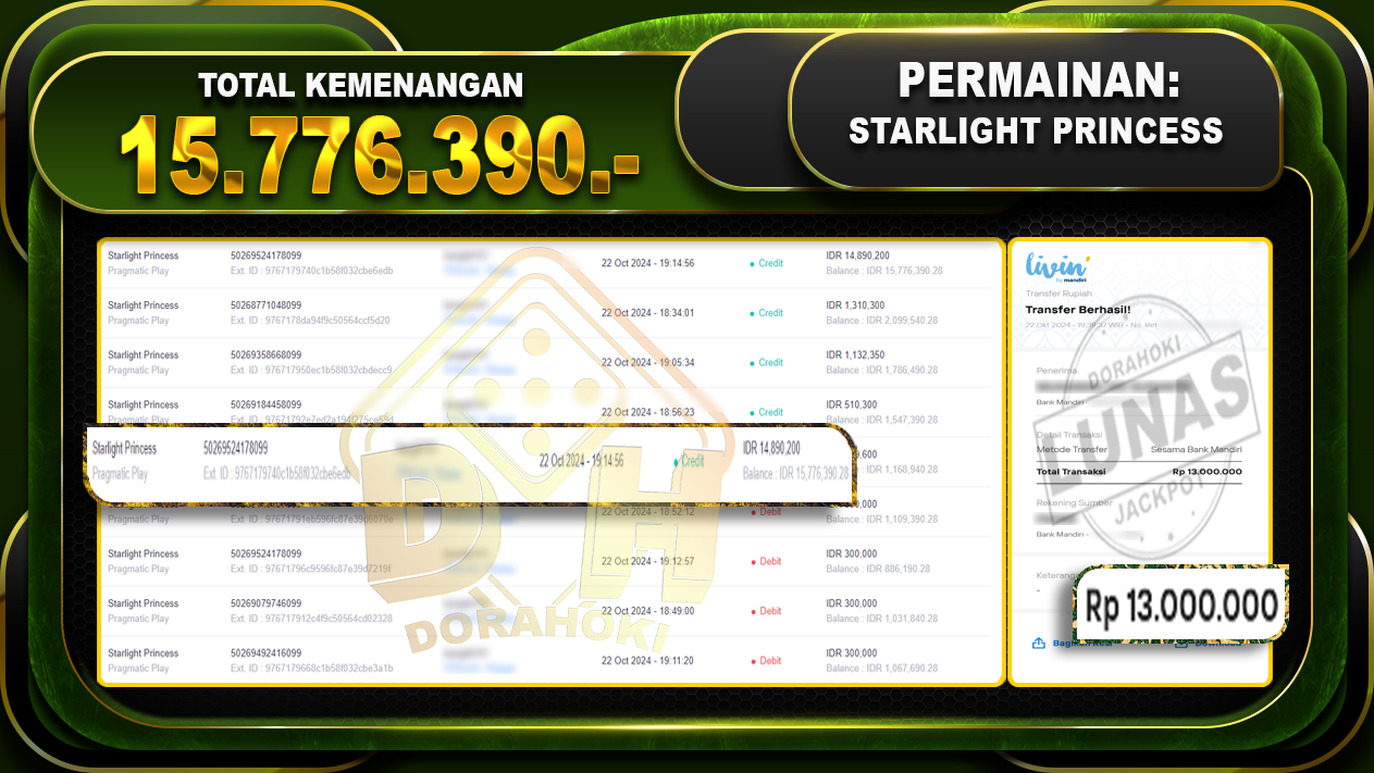 Starlight Princess Rp.15.776.390