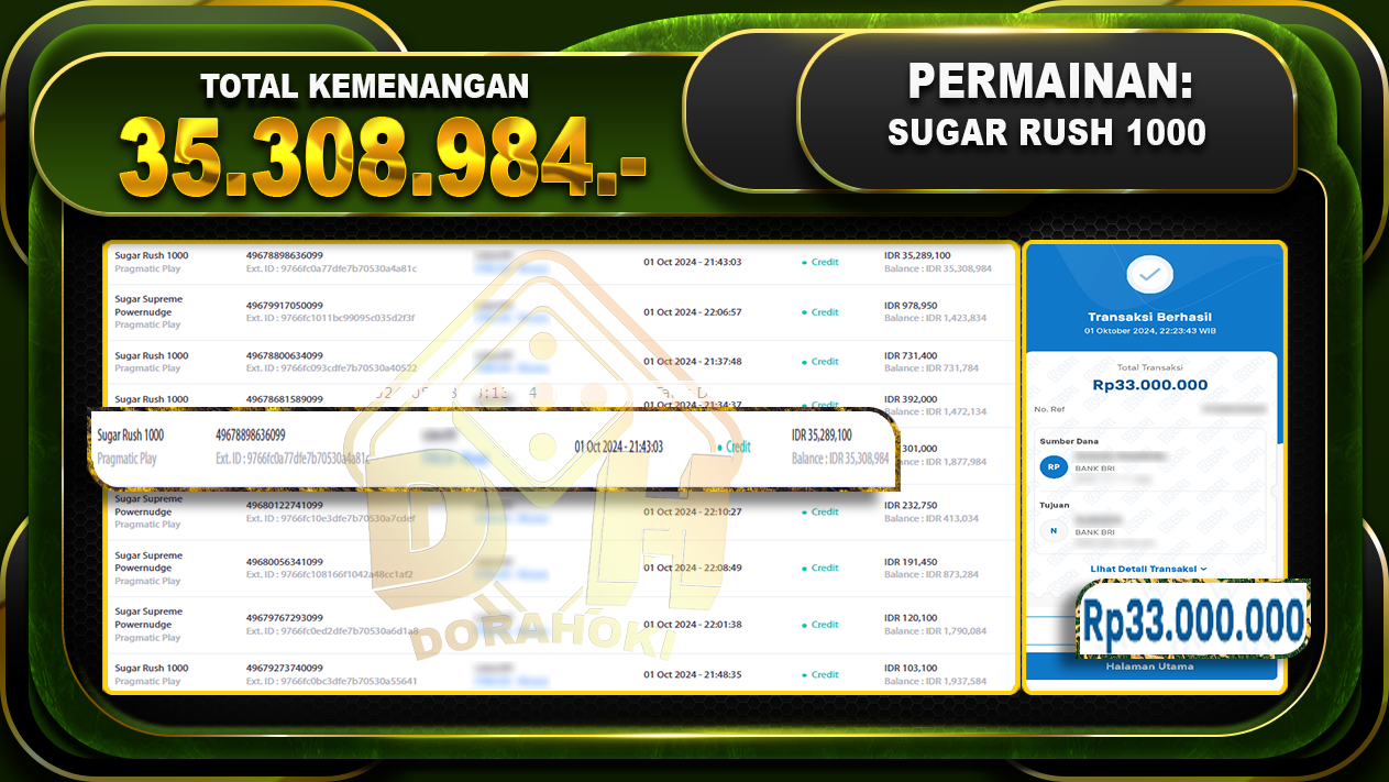 Sugar Rush 1000 Rp.35.308.984