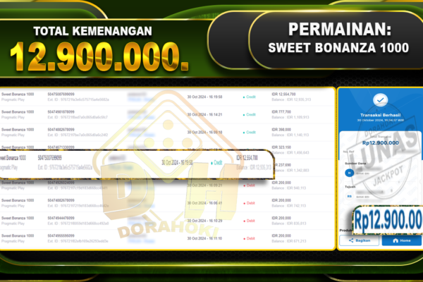 Sweet Bonanza 1000 Rp.12.900.000