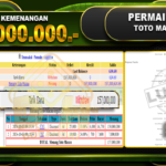 TOGEL TOTOMACAU Rp.157.000.000