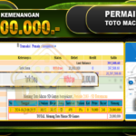 TOGEL Toto Macau 5D Rp.20.000.000