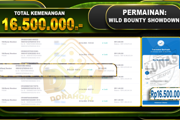 Wild Bounty Showdown Rp.16.500.000