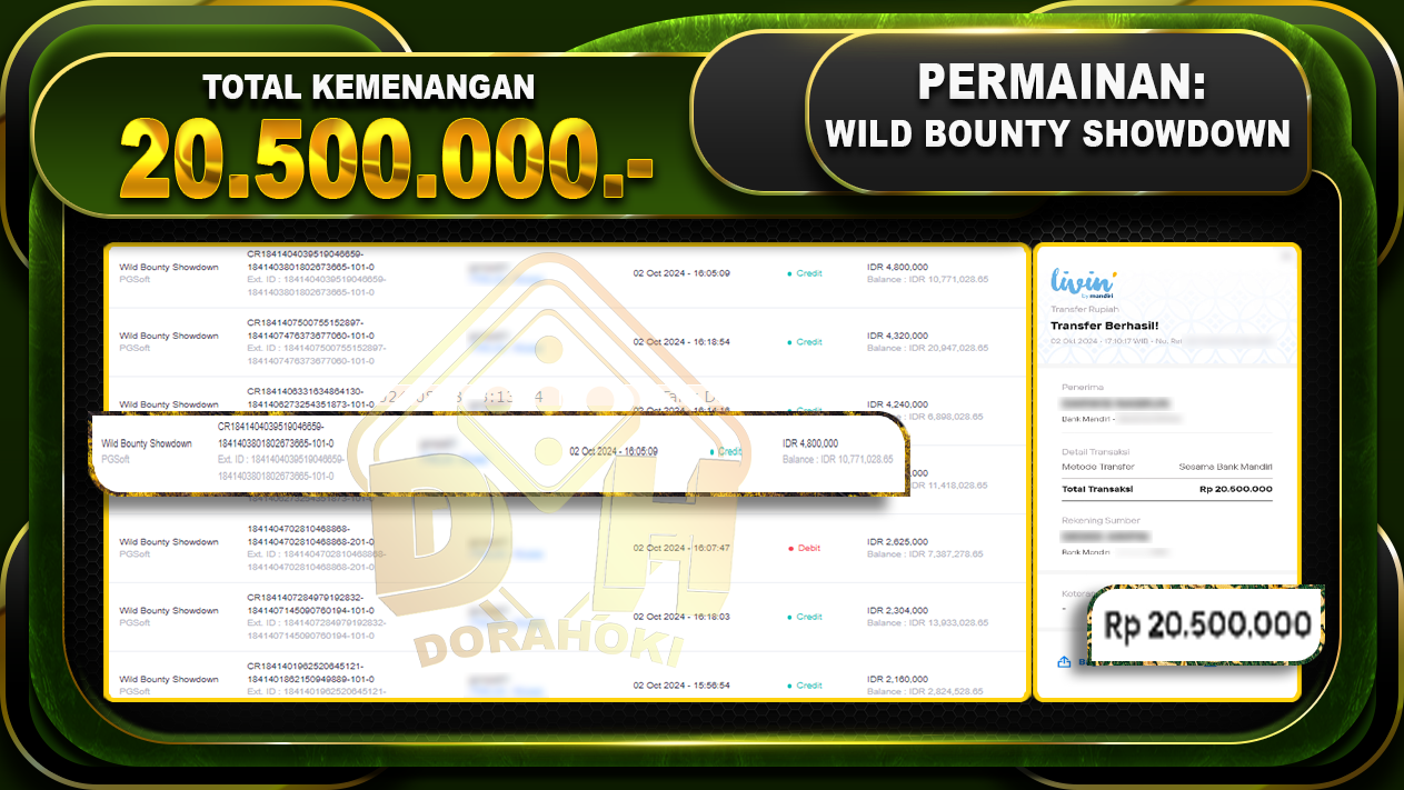 Wild Bounty Showdown Rp.20.500.000