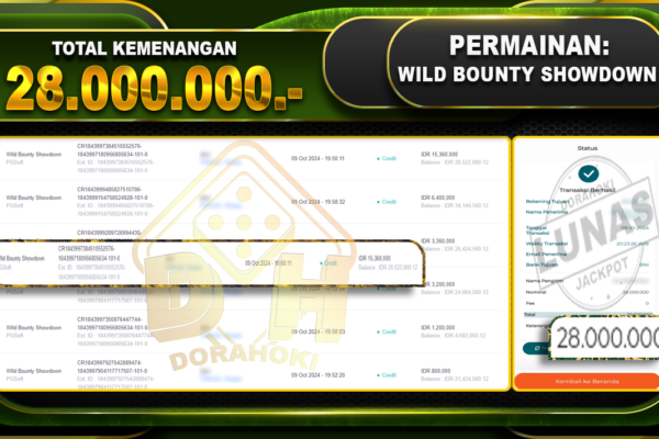 Wild Bounty Showdown Rp.28.000.000