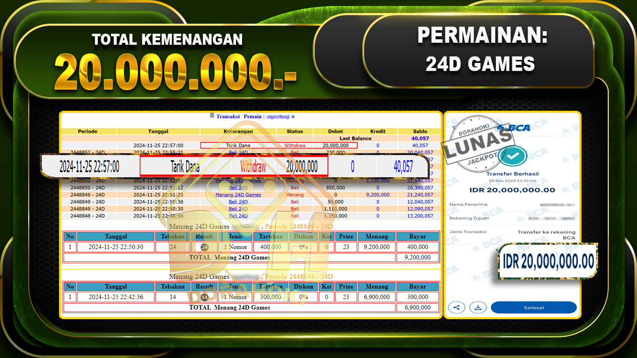 24D GAMES Rp.20.000.000.-