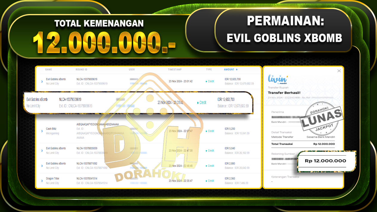 EVIL GOBLINS XBOMB Rp.12.000.000.-