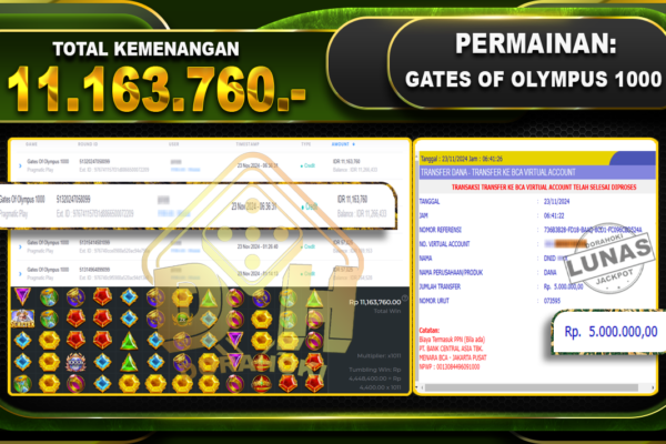 GATES OF OLYMPUS 1000 Rp.11.163.760.-