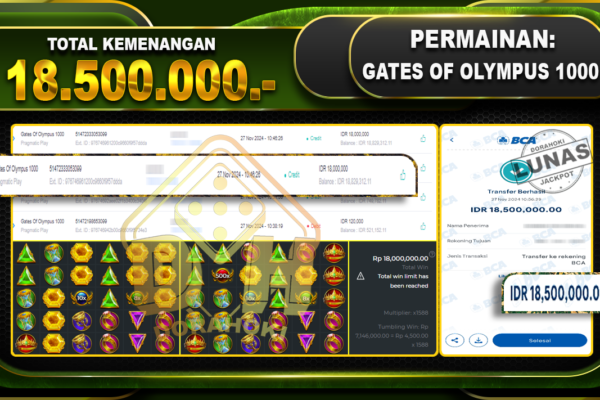 GATES OF OLYMPUS 1000 Rp.18.500.000