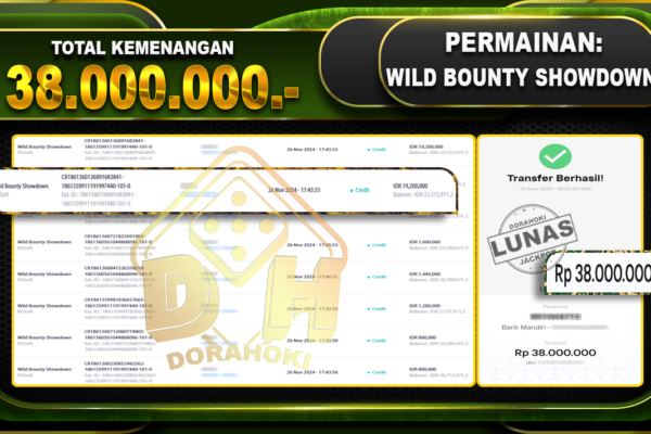 WILD BOUNTY SHOWDOWN Rp.38.000.000