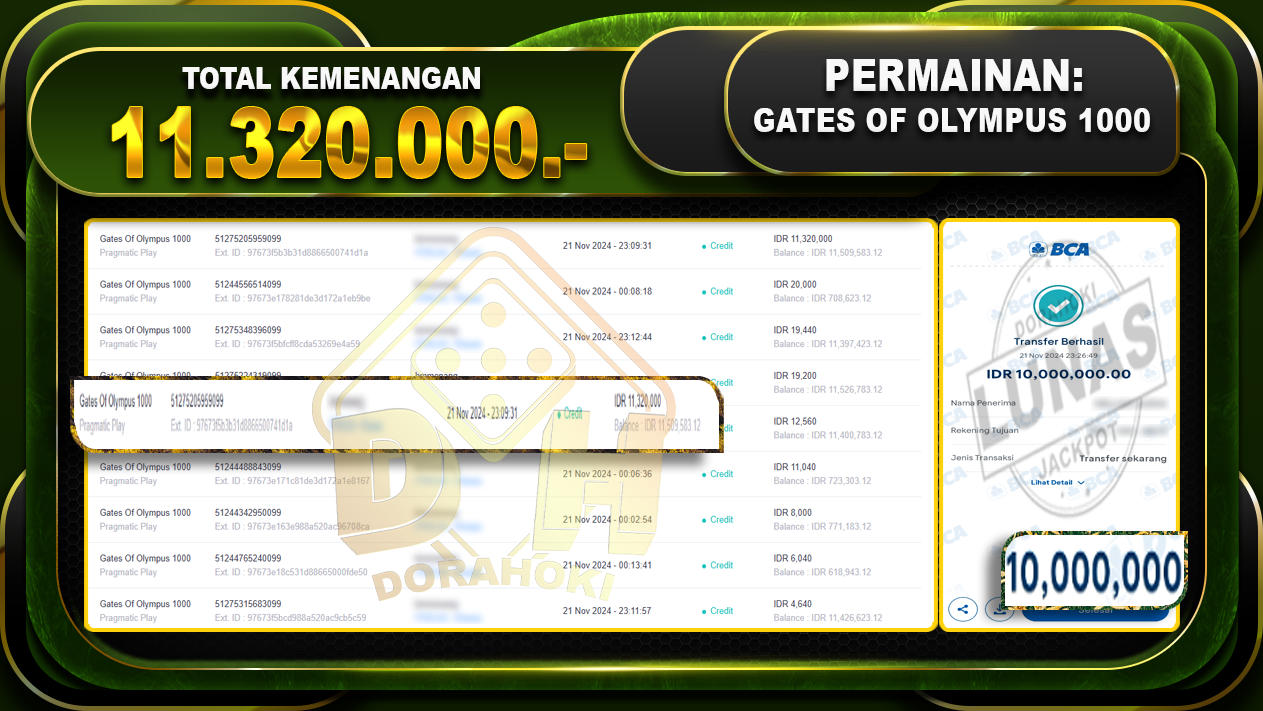 gates of olympus 1000 11.320.000